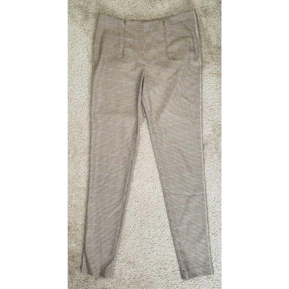 Byron Lars Skinny Stretch Fitted Pants Women Size 0 Double Zip-Up Closure NEW
